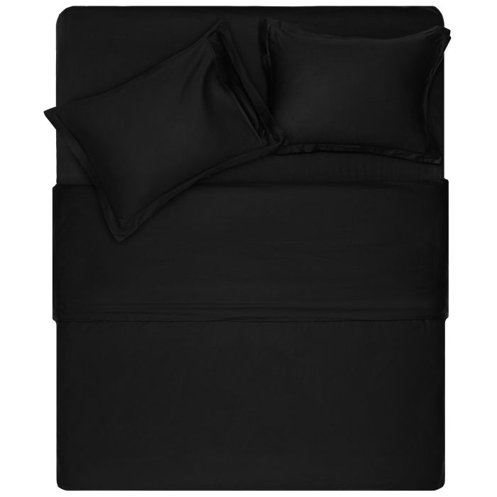 Простынь на резинке ARDESTO Mix&Match Premium, 180x200+30см, 100% хлопок, сатин, черный
