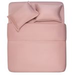 Fitted sheet ARDESTO Mix&Match Premium 180x200+30cm, 100% cotton, sateen, light pink