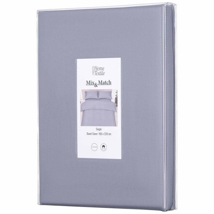 Пододеяльник ARDESTO Mix&Match, 160х220см, 100% хлопок, сатин,  серый