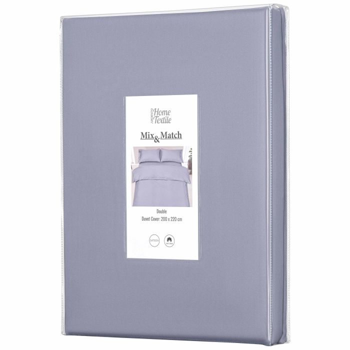 Duvet cover ARDESTO Mix&Match, 200x220cm, 100% cotton, sateen, gray