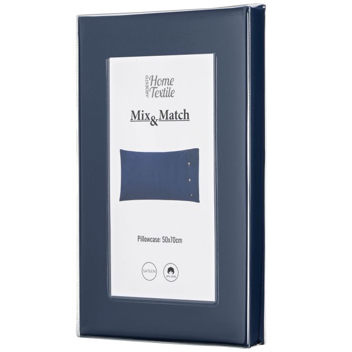 Наволочка ARDESTO Mix&Match, 50х70см, 100% хлопок, сатин, синий