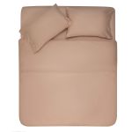 Простирадло на резинці ARDESTO Mix&Match, 180x200+30см, 100% бавовна, сатин, бежевий