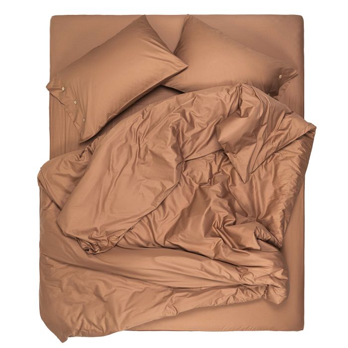 Пододеяльник ARDESTO Mix&Match, 160х220см, 100% хлопок, сатин,  коричневый
