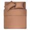 Fitted sheet ARDESTO Mix&Match 180x200+30cm, 100% cotton, sateen, brown