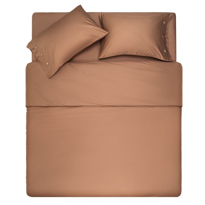 Простирадло на резинці ARDESTO Mix&Match, 180x200+30см, 100% бавовна, сатин, коричневий