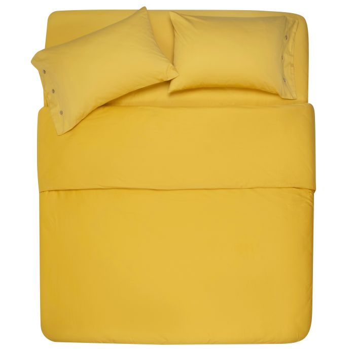 Fitted sheet ARDESTO Mix&Match 180x200+30cm, 100% cotton, sateen, yellow