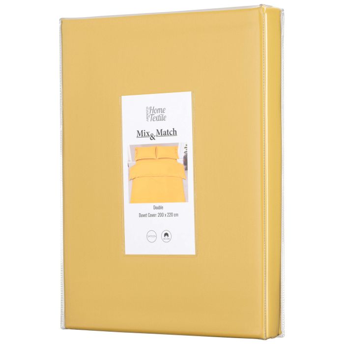 Пододеяльник ARDESTO Mix&Match, 200х220см, 100% хлопок, сатин, желтый