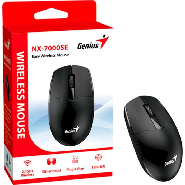 Мышь Genius NX-7000SE, WL, черный