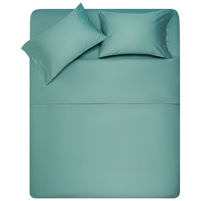 КПБ 1.5сп ARDESTO Mix&Match, підковдра 160х220см, простирадло 180x240см, наволочки (2) 50х70см, 100% бавовна, сатин, зелений