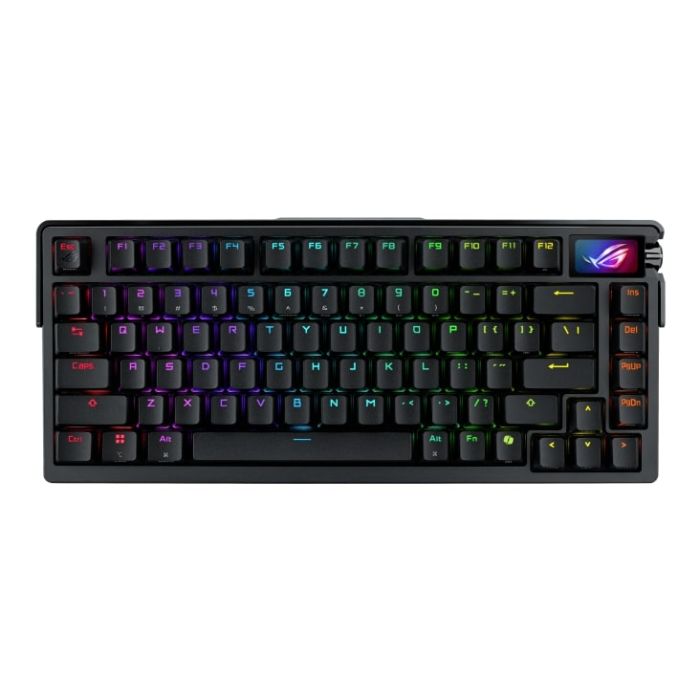 ASUS Keyboard mechanical ROG Azoth Extreme 81key, NX Snow, USB-A/WL/BT, EN, RGB, black