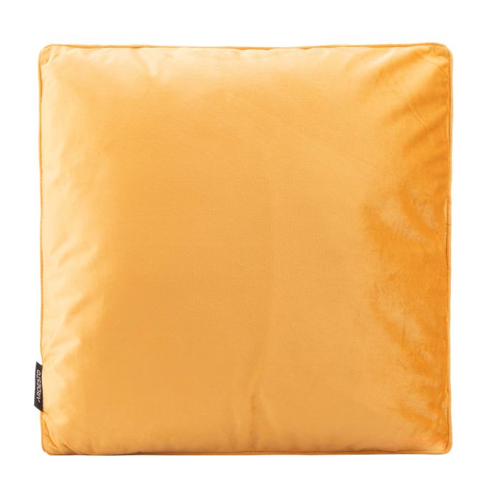 Pillow decorative ARDESTO 45х45cm, velour, 100% polyester, yellow