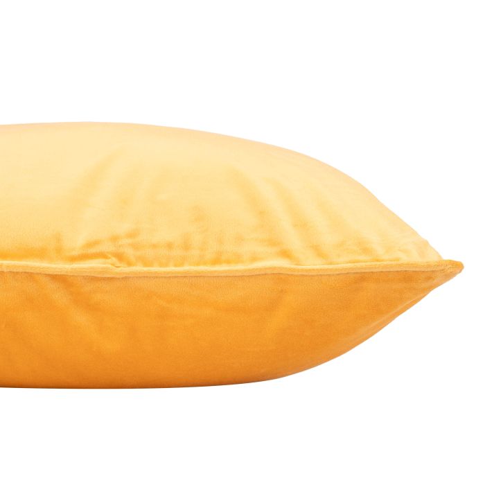 Pillow decorative ARDESTO 45х45cm, velour, 100% polyester, yellow