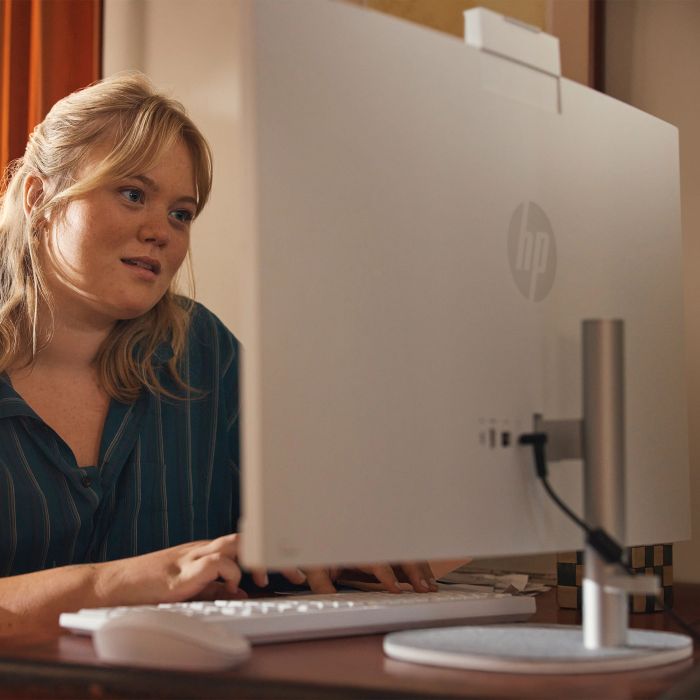 ПК Моноблок HP All-in-One 27" FHD IPS AG, Intel U7-155U, 16GB, F512GB, UMA, WiFi, кл+м, DOS, белый