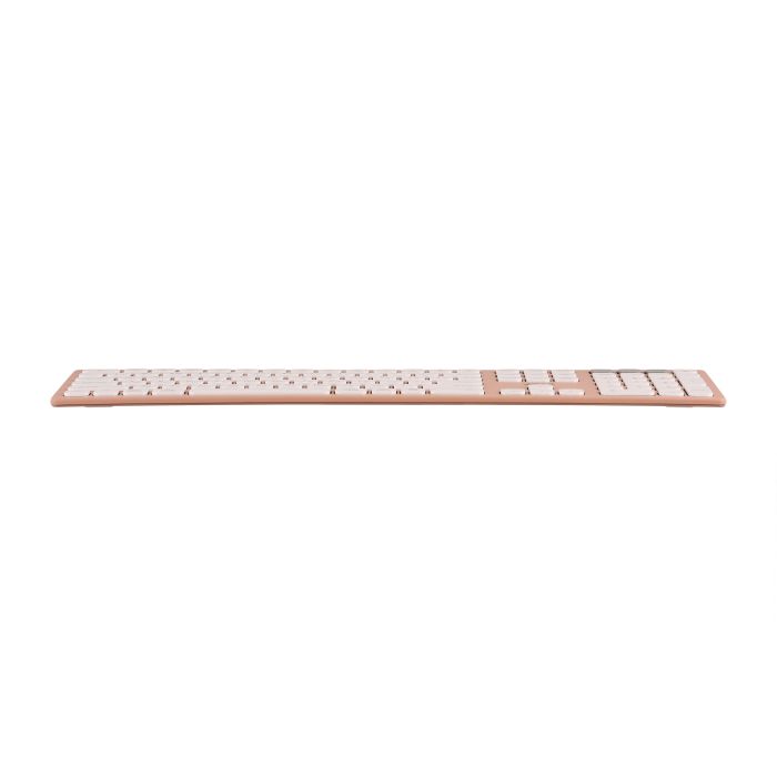 Клавіатура ножнична 2E KS270 109key, WL/BT, EN/UK, рожево-білий