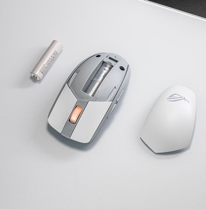 Миша ASUS ROG Strix Impact III, RGB, WL/BT, білий