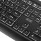 2E Keyboard membrane KS120 104key, USB-A, EN/UK, White LED, black