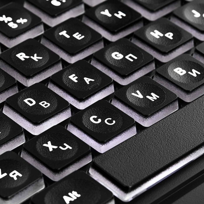 2E Keyboard membrane KS120 104key, USB-A, EN/UK, White LED, black