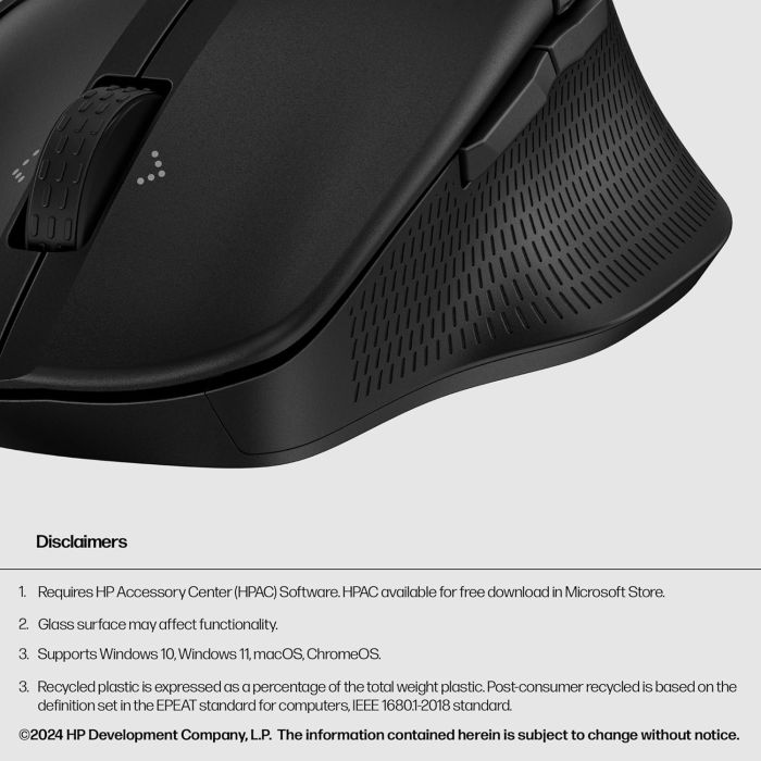 Мышь HP 480 Comfort, BT, чёрный