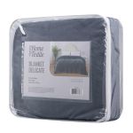 Delicate blanket ARDESTO 160х200cm, 100% polyester, grey