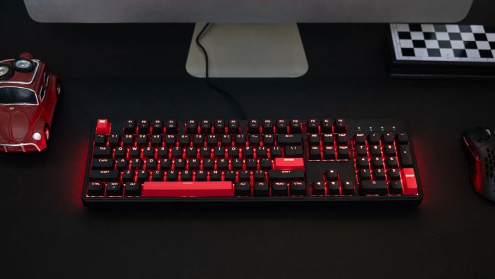 Mechanical keyboard Lemokey  X3 104Key, Keychron Brown, USB-A, QMK/VIA, Hot-Swap, EN/UKR, RGB, чорний