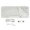 Клавіатура мембрана Keychron B1 Pro, USB/WL/BT, ivory white