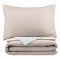 Bedding set ARDESTO 1.5 Gloria, sateen, stripes, brown, duvet cover160x220cm, bed sheet 160x220cm, pillowcases (2) 50x70cm, 100% cotton