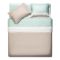 Bedding set ARDESTO 1.5 Gloria, sateen, stripes, brown, duvet cover160x220cm, bed sheet 160x220cm, pillowcases (2) 50x70cm, 100% cotton