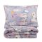 Bedding set ARDESTO 2.0 Gloria, sateen, funny cats, grey, duvet cover 200x220cm, bed sheet 230x240cm, pillowcases (2) 50x70cm, 100% cotton