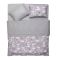 Bedding set ARDESTO 2.0 Gloria, sateen, funny cats, grey, duvet cover 200x220cm, bed sheet 230x240cm, pillowcases (2) 50x70cm, 100% cotton