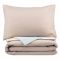Bedding set ARDESTO 2.0 Gloria, sateen,  stripes, brown, duvet cover 200x220cm, bed sheet 230x240cm, pillowcases (2) 50x70cm, 100% cotton