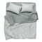 Bedding set ARDESTO 2.0 Gloria, sateen, small flowers, grey, duvet cover 200x220cm, bed sheet 230x240cm, pillowcases (2) 50x70cm, 100% cotton