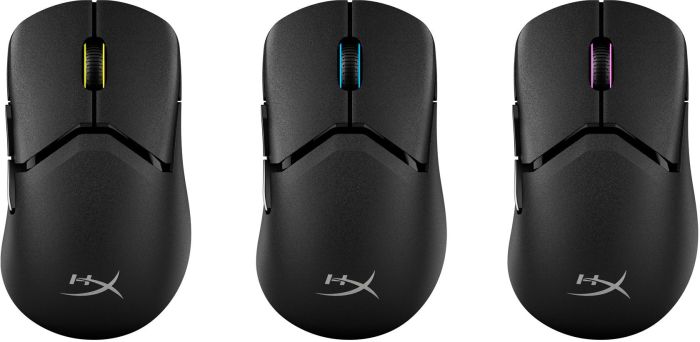 HyperX Pulsefire SAGA PRO, RGB, USB-A/WL/BT, black