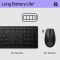 HP Combo keyboard and mouse 650, WL, EN/UK, black