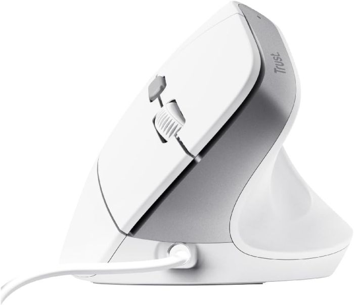 Мышь Trust Bayo 2 Ergonomic, USB-A, біла
