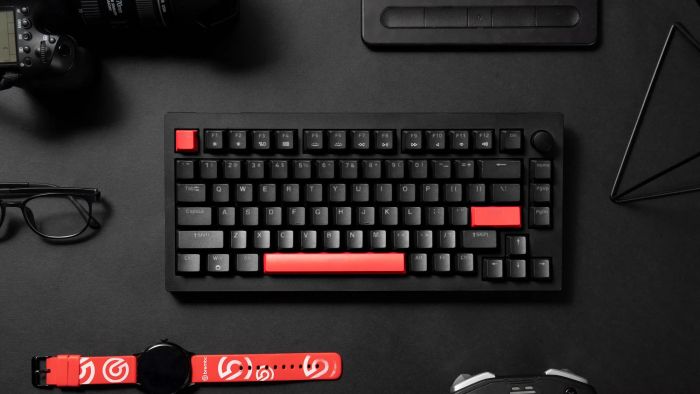 Mechanical keyboard Lemokey X4 84Key, Keychron Brown, USB-A, QMK/VIA, Hot-Swap, EN/UKR, RGB, чорний