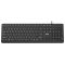2E Keyboard membrane KS405 104key, USB-A, EN/UK, black