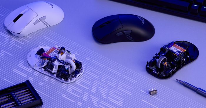 Миша ASUS ROG Keris II Origin, RGB, USB-A/WL/BT, чорний