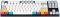 Клавиатура механическая Varmilo APT87 CMYK, K-Prestige Silent, WL/USB-A, White Led