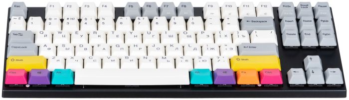 Клавиатура механическая Varmilo APT87 CMYK, K-Prestige Silent, WL/USB-A, White Led