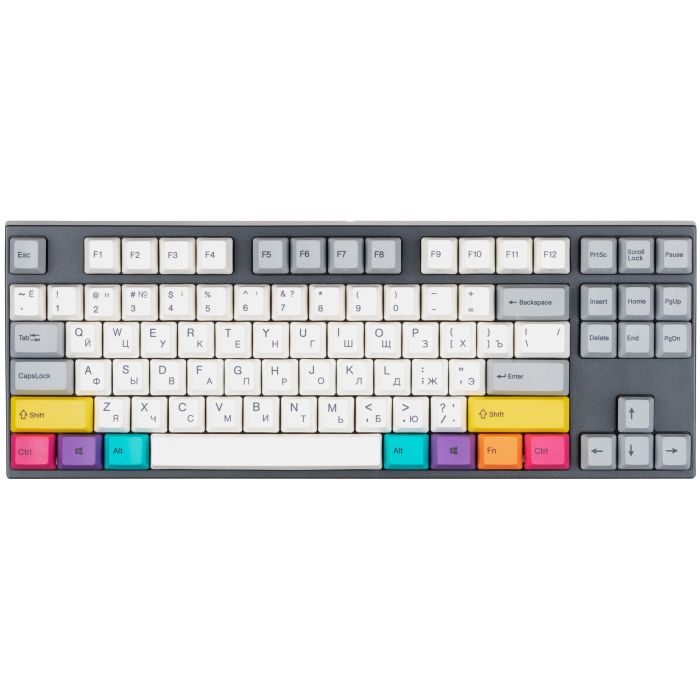 Клавиатура механическая Varmilo APT87 CMYK, K-Prestige Silent, WL/USB-A, White Led