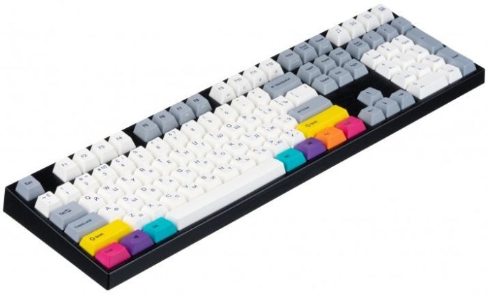 Клавіатура механічна Varmilo APT108 CMYK, C-TK Brown, WL/USB-A, ENG/UKR, White Led