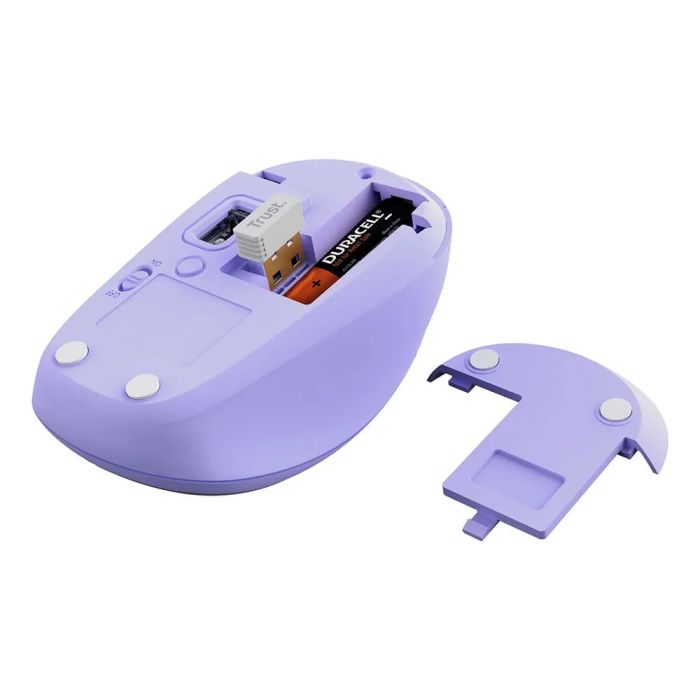 Миша Trust Yvi+ Compact Multi-Device, WL/BT/USB-A, фіолетовий