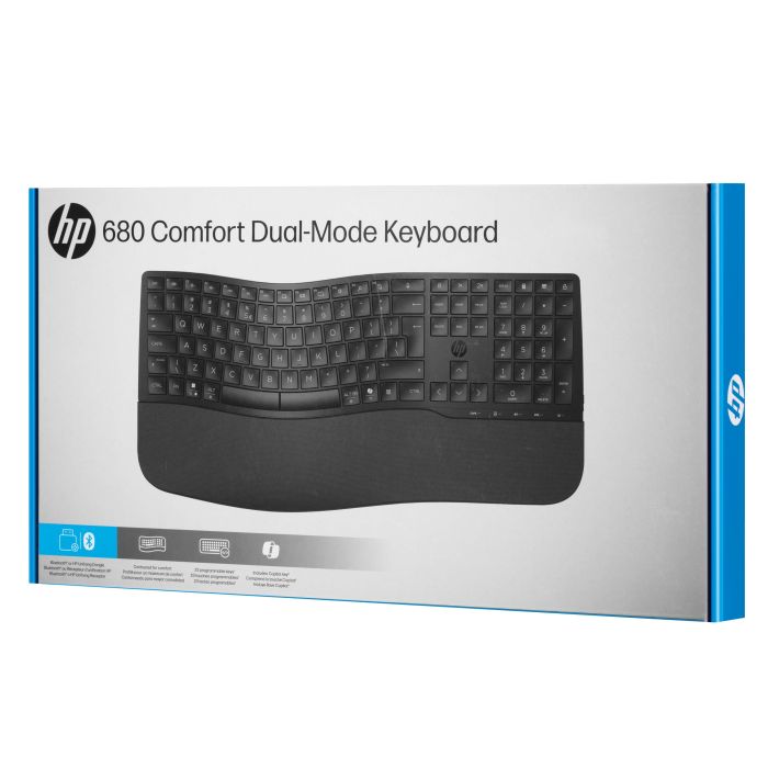 HP Keyboard membrane 680 Comfort Dual-Mode 111key, BT, EN/UK, black
