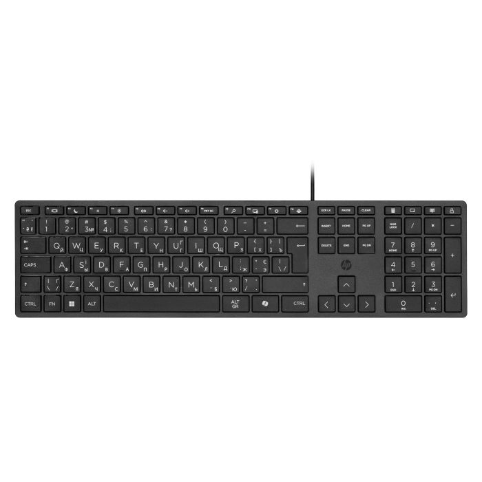 HP Keyboard membrane 320K, 109key, USB-A, EN/UK, black