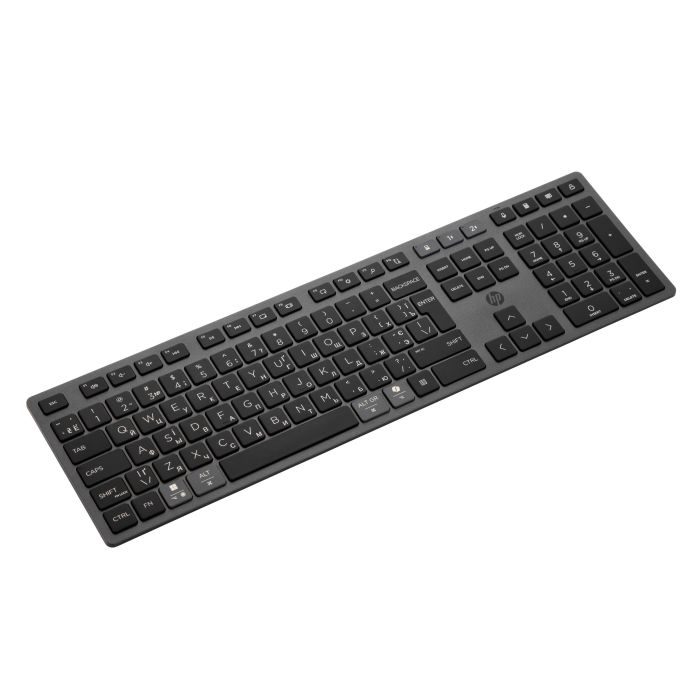 HP Keyboard membrane 720 Multi-Device Rechargeable, 109key, WL/BT, EN/UK, black