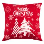 Pillow decorative ARDESTO Christmas 45х45cm, 100% polyester, red