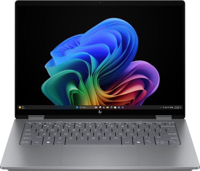 Ноутбук HP OmniBook X Flip x360 14-fk0003ua 14" 3K OLED Touch, AMD AI 5 340, 16GB, F1TB, UMA, Win11, сірий