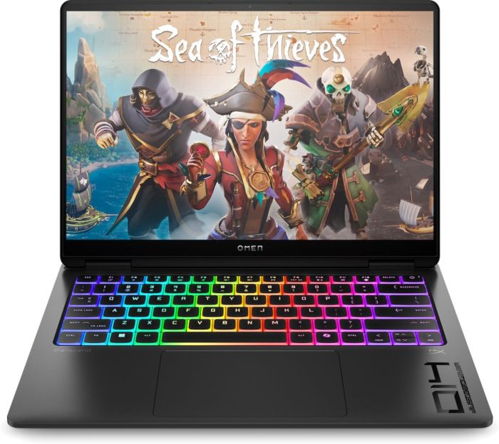 Ноутбук HP OMEN Transcend 14-fb1009ua 14" 3K OLED, Intel U7-255H, 32GB, F1TB, NVD5060-8, DOS, чорний