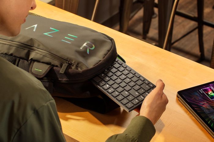 Клавіатура мембранна Razer Joro Ultra Low-Profile, 86key, BT, EN, RGB, чорний
