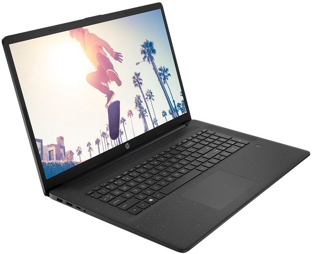 Ноутбук HP 17-cp3018ua 17.3" FHD IPS AG, AMD R7-7730U, 16GB, F1TB, UMA, DOS, чорний